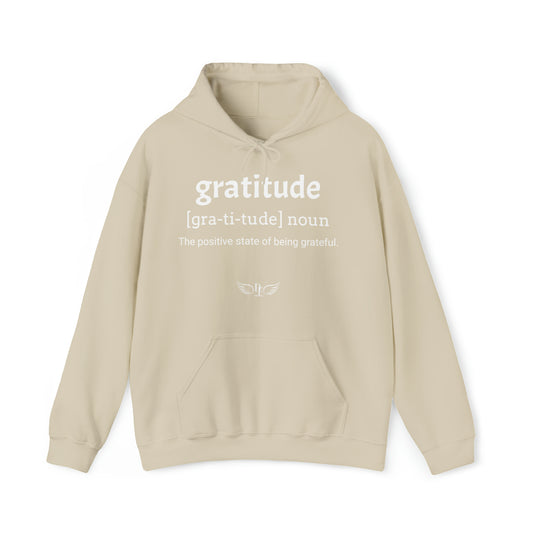 “Gratitude” Hooded Sweatshirt - “Tan”