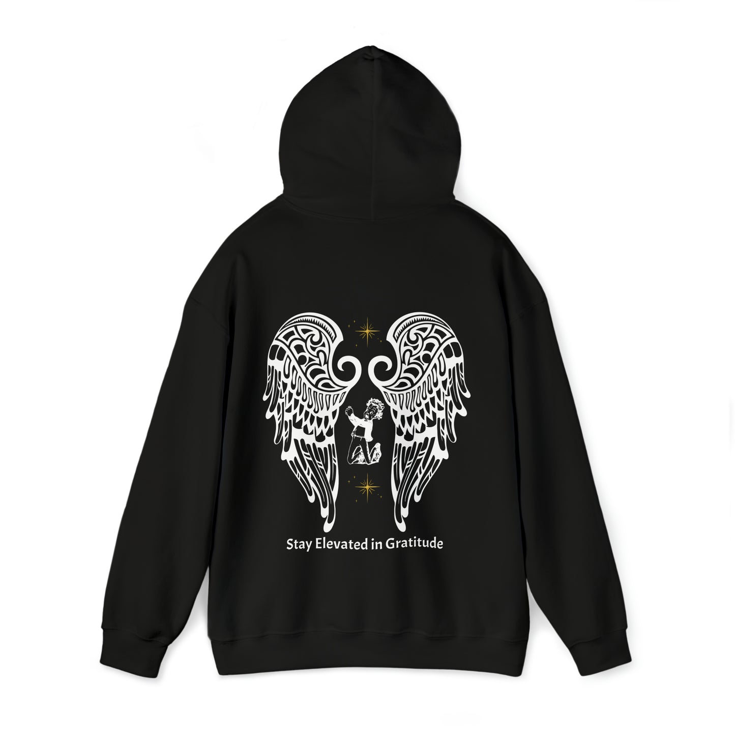 “Gratitude” Hooded Sweatshirt - “Black”