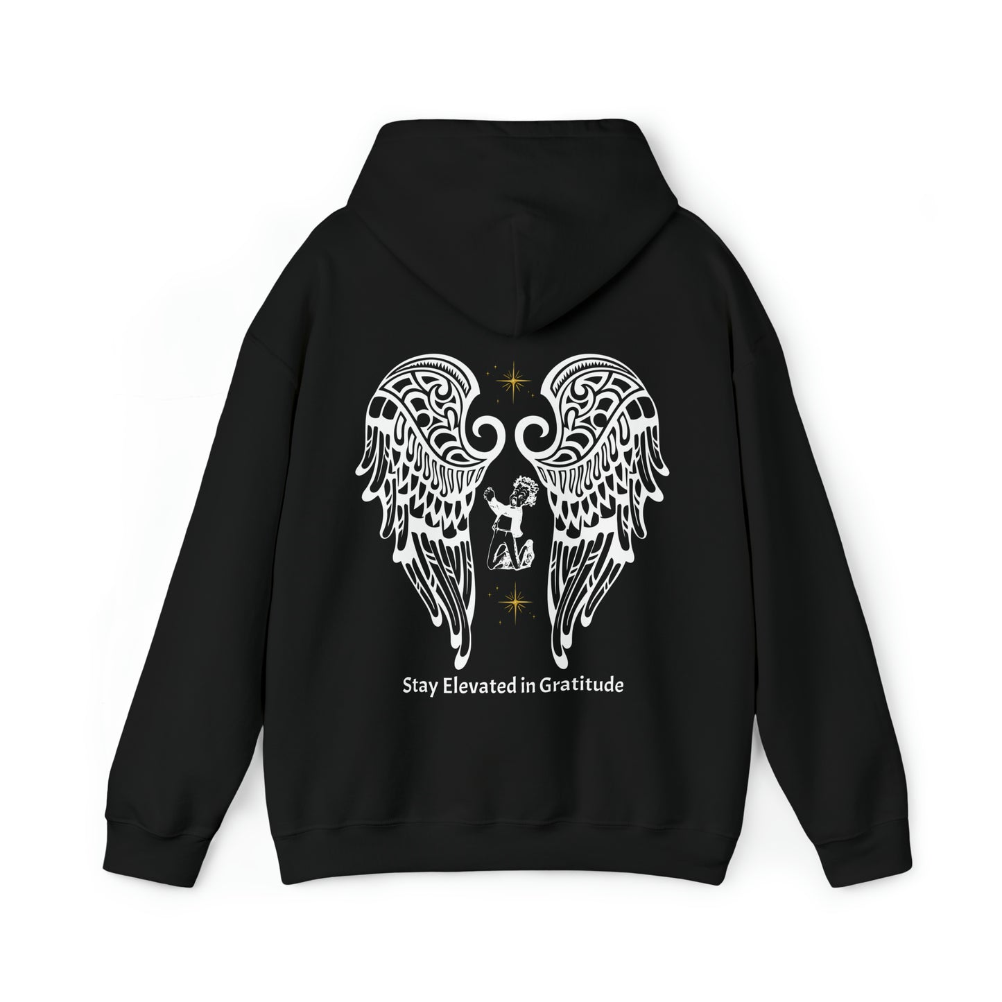 “Gratitude” Hooded Sweatshirt - “Black”