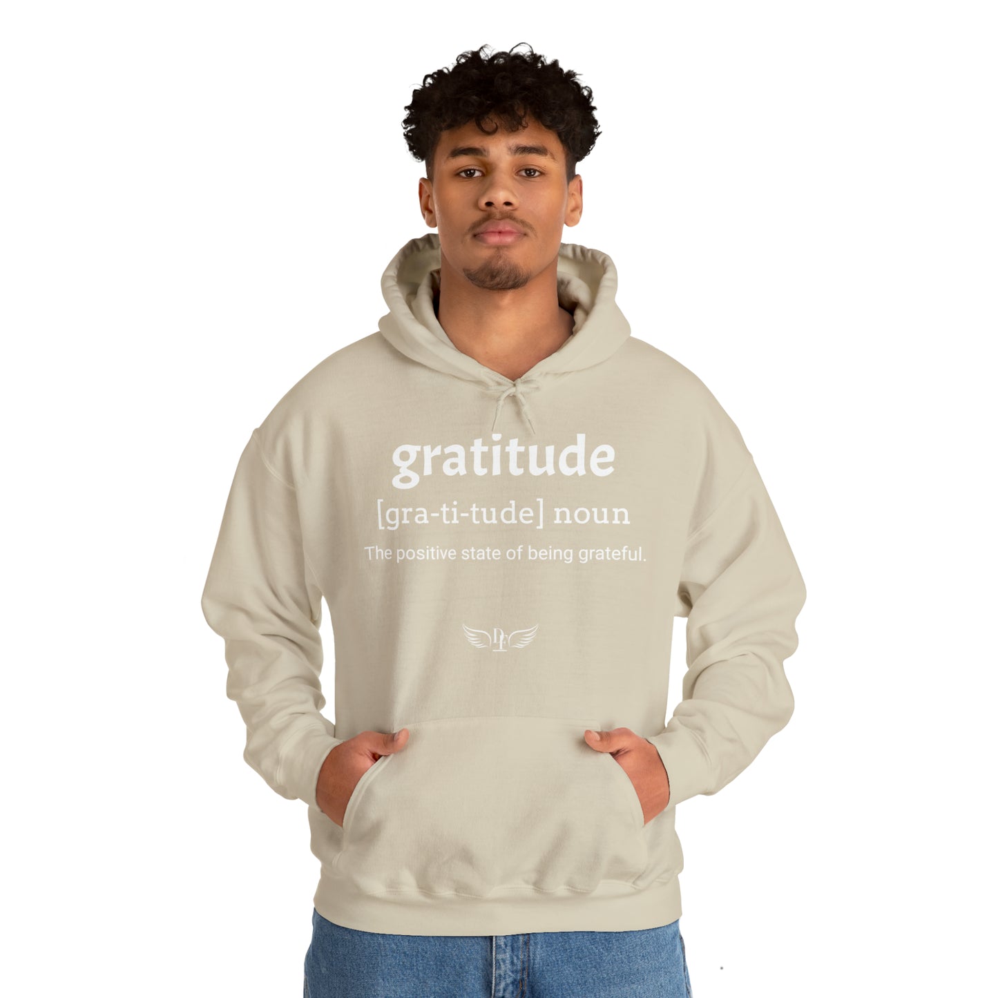 “Gratitude” Hooded Sweatshirt - “Tan”