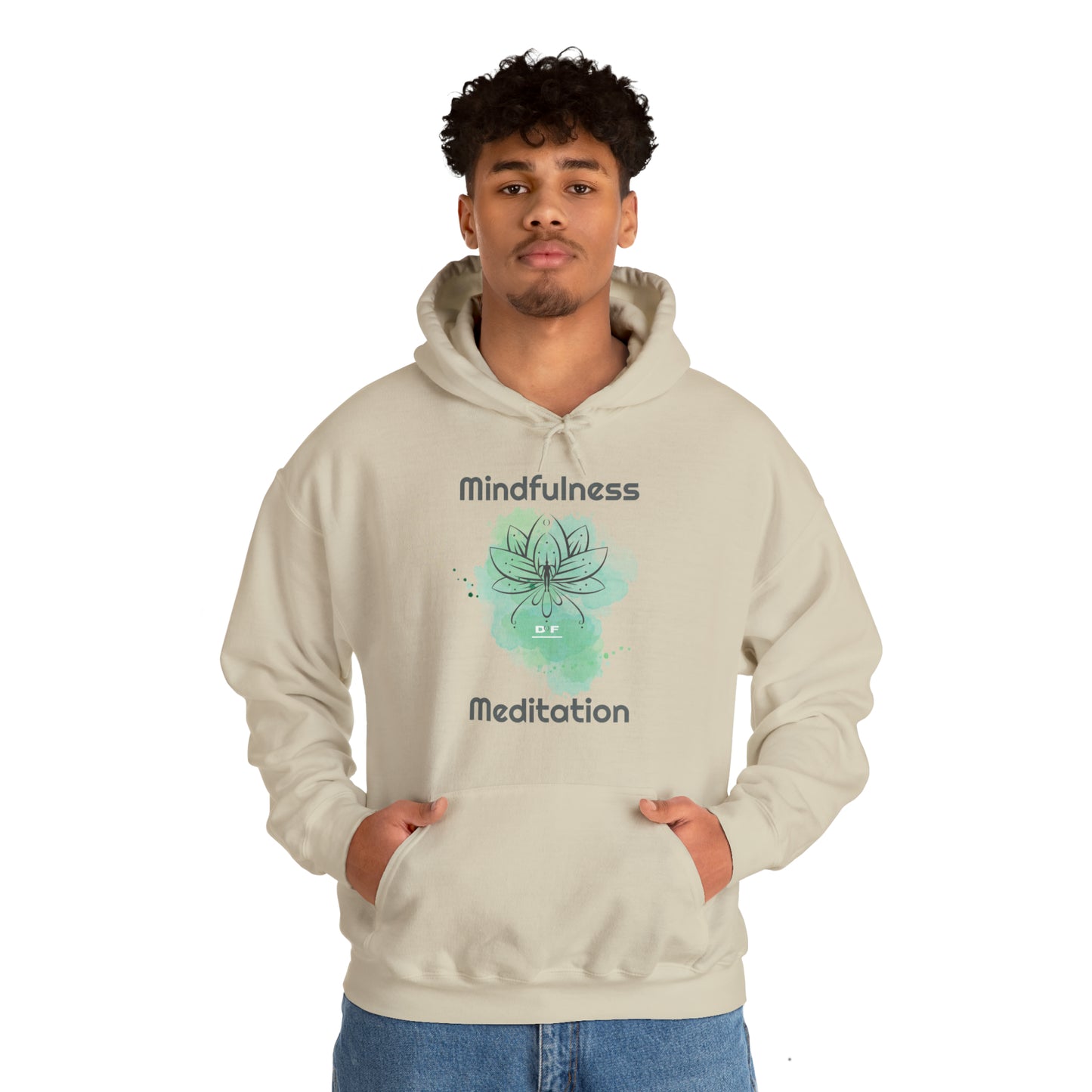 "Lotus” Hooded Sweatshirt - “Sand"