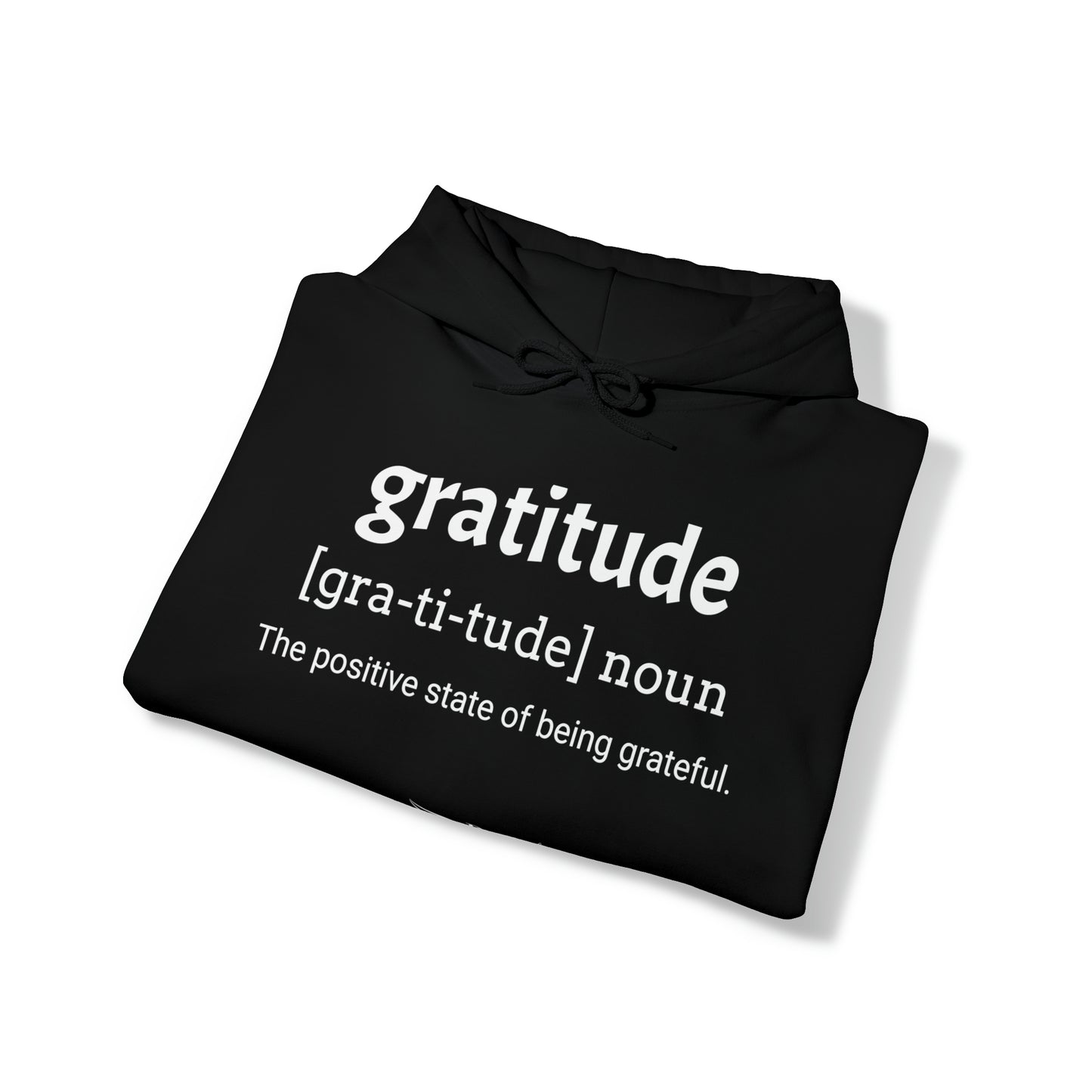 “Gratitude” Hooded Sweatshirt - “Black”