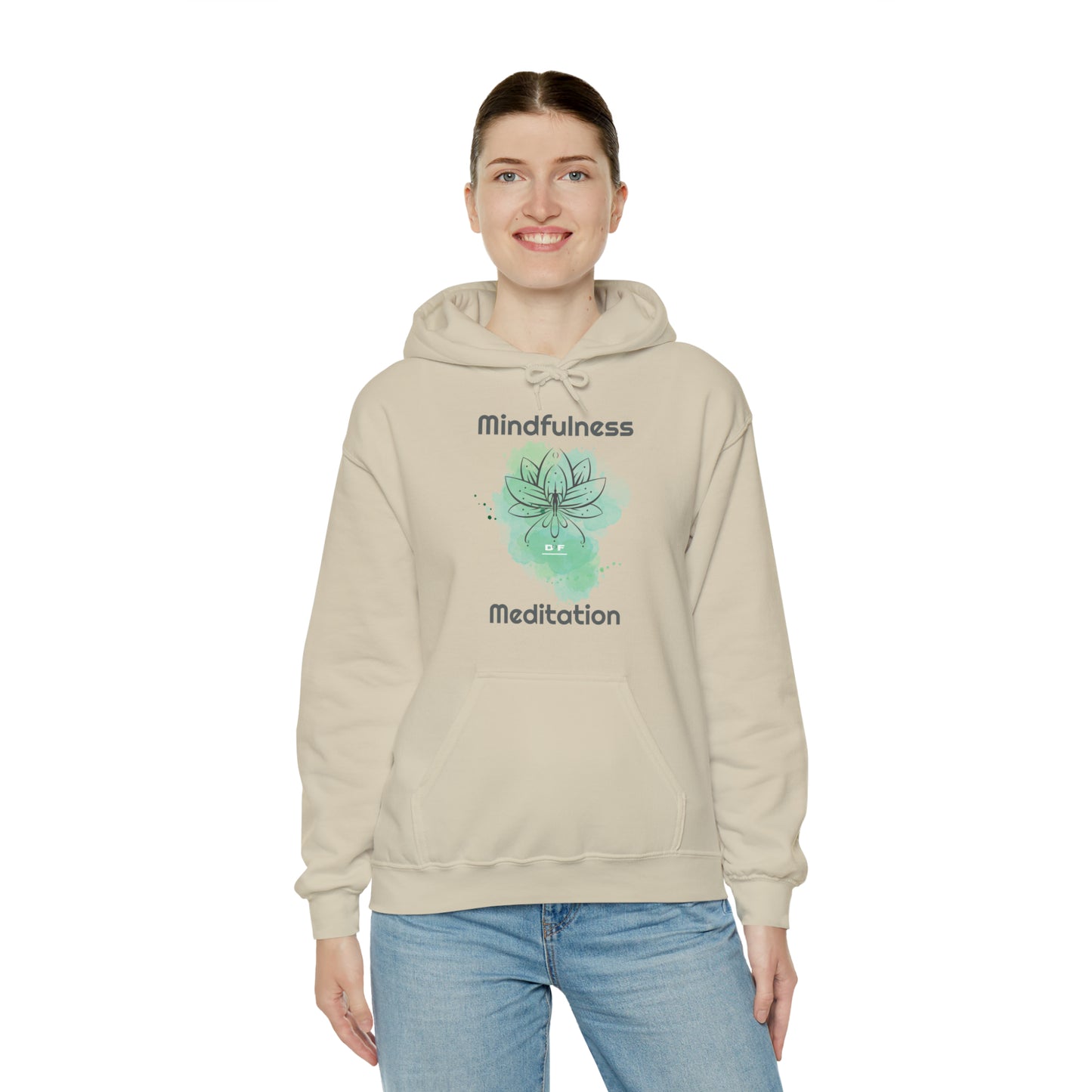 "Lotus” Hooded Sweatshirt - “Sand"