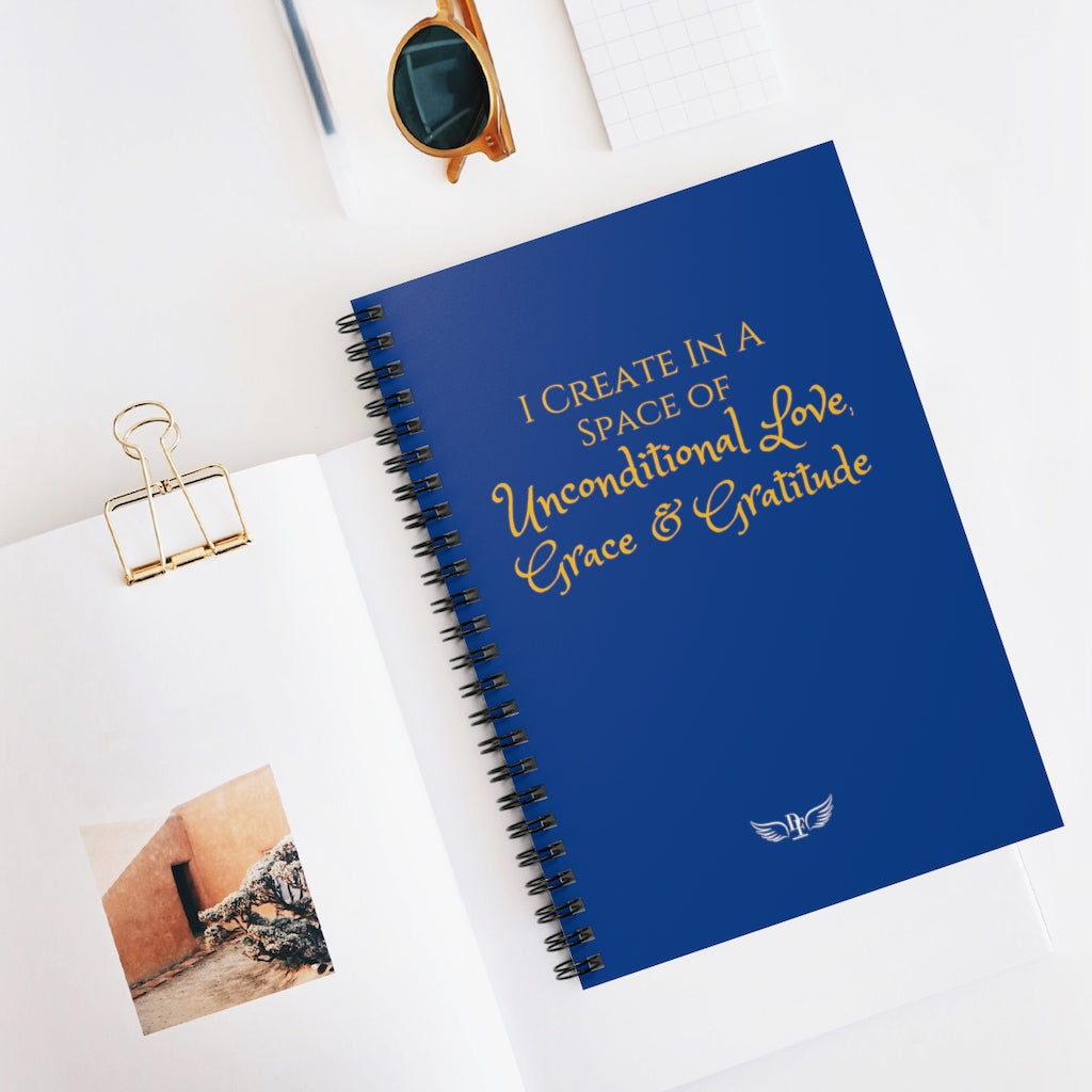 "Create Love" Notebook - Blue