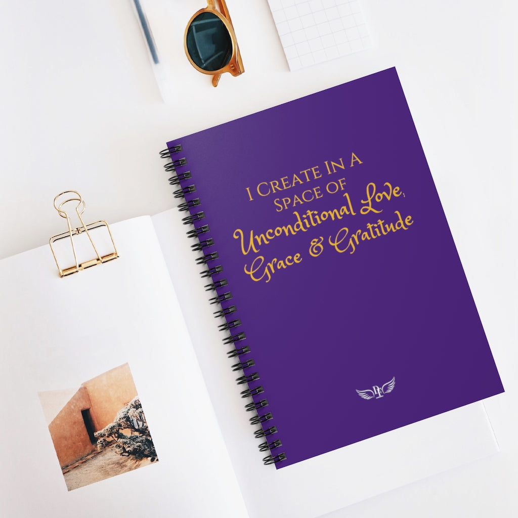 "Create Love" Notebook - Purple