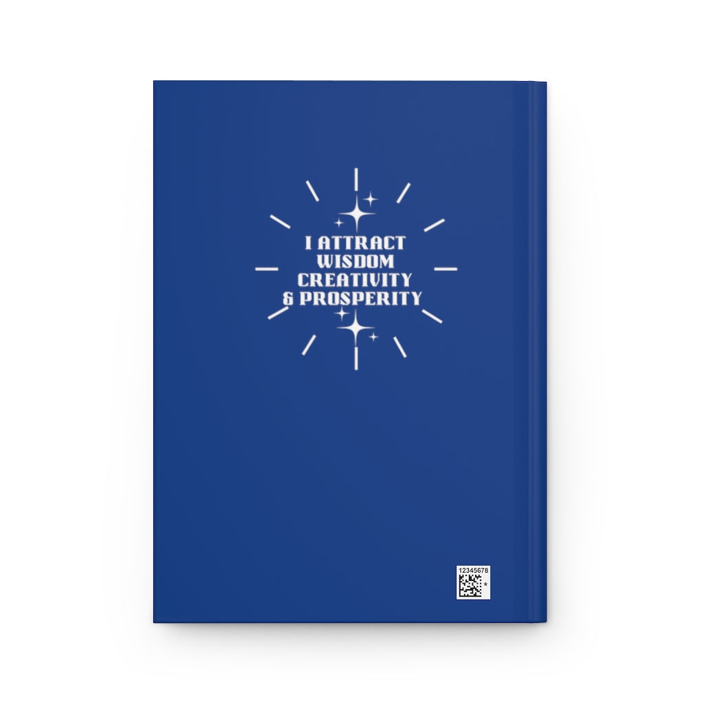 “I Attract” Hardcover Journal Matte - Blue