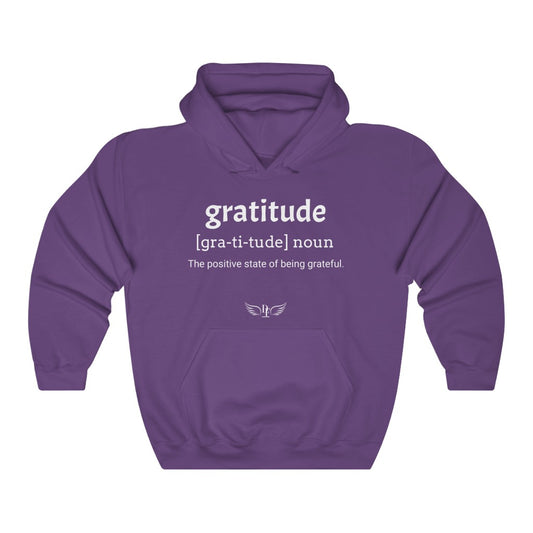 “Gratitude” Hooded Sweatshirt - “Purple”