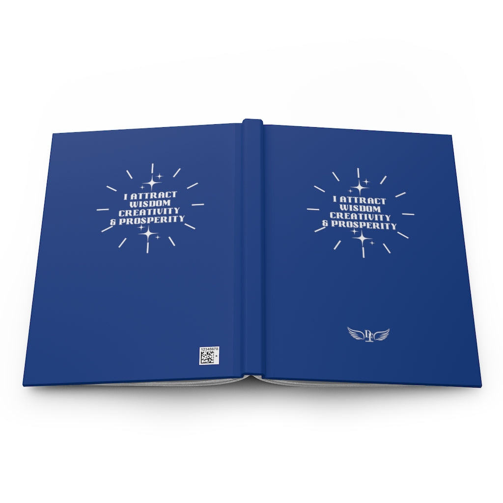 “I Attract” Hardcover Journal Matte - Blue