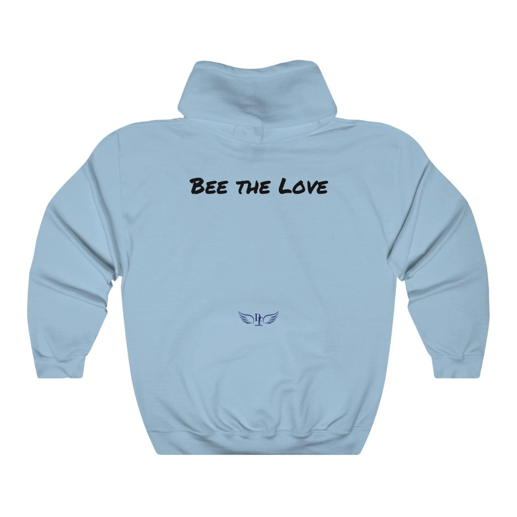 "Bee the Love" Hooded Sweatshirt - “Light Blue”