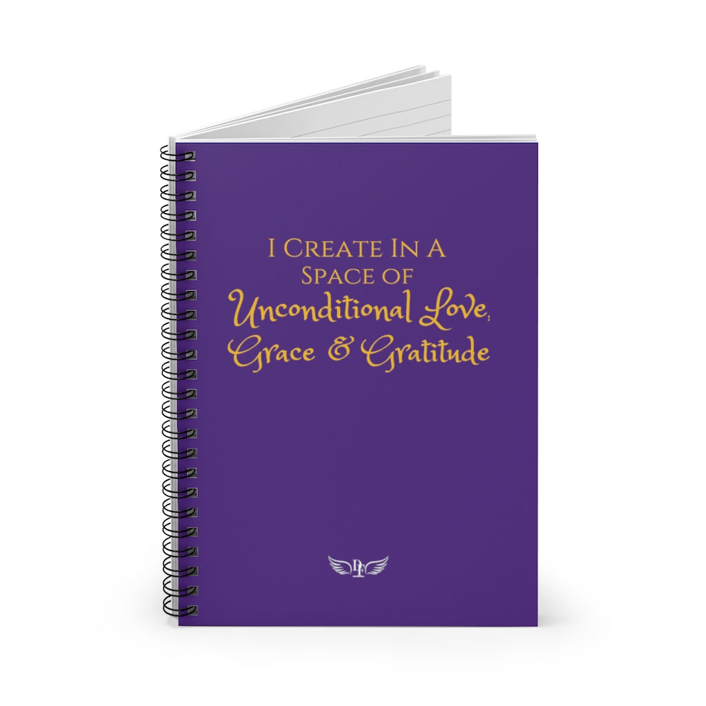 "Create Love" Notebook - Purple