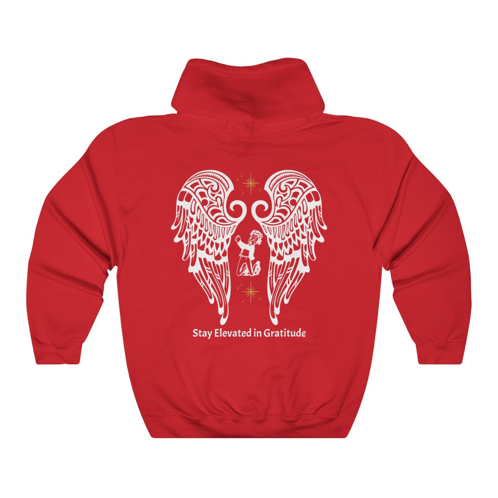 “Gratitude” Hooded Sweatshirt - “Red”