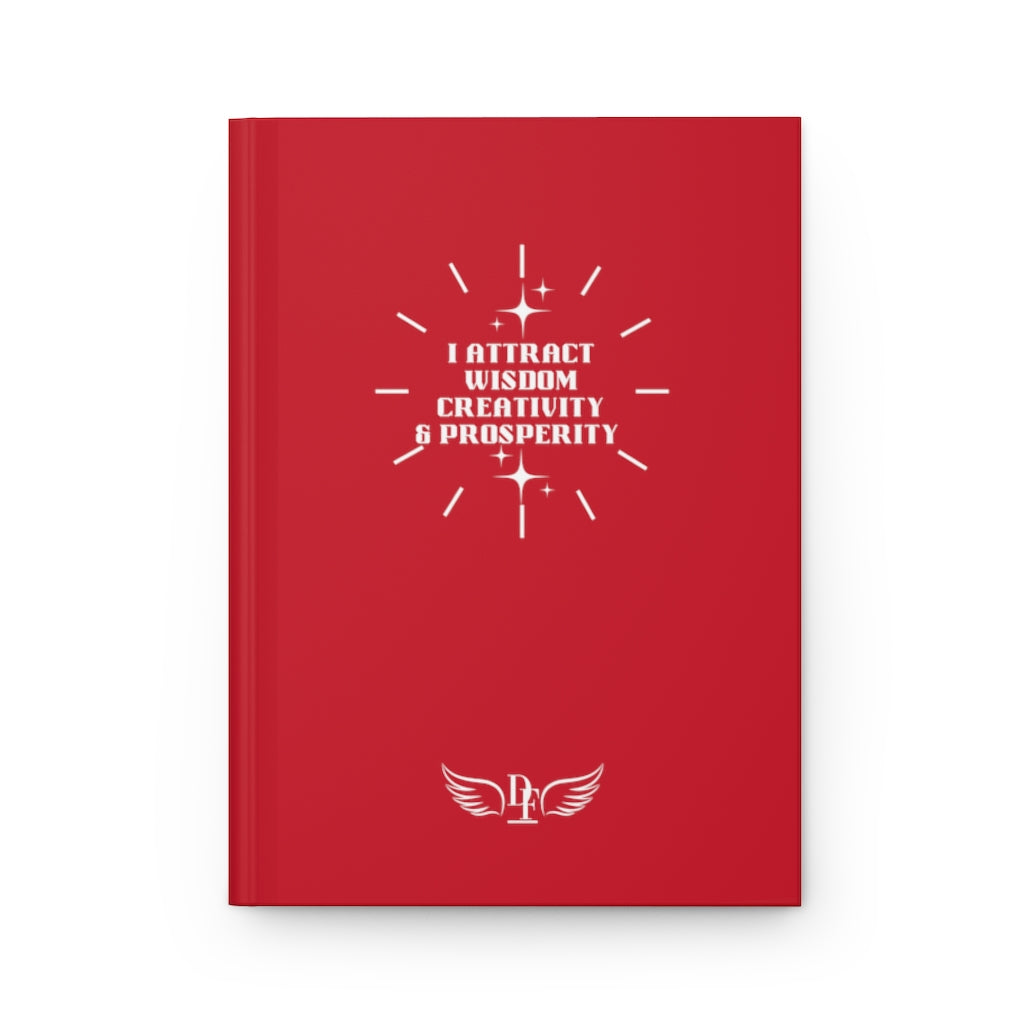 “I Attract” Hardcover Journal Matte - Red