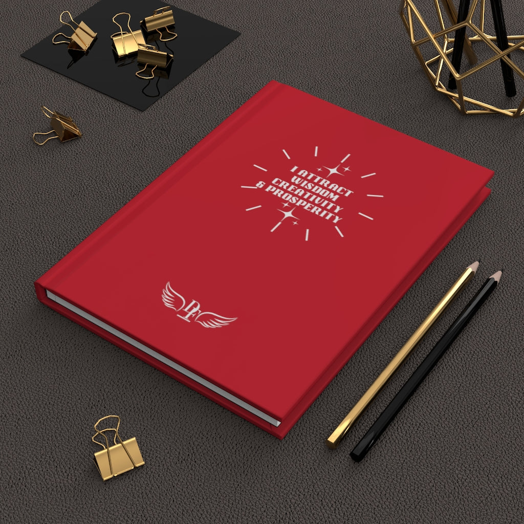 “I Attract” Hardcover Journal Matte - Red