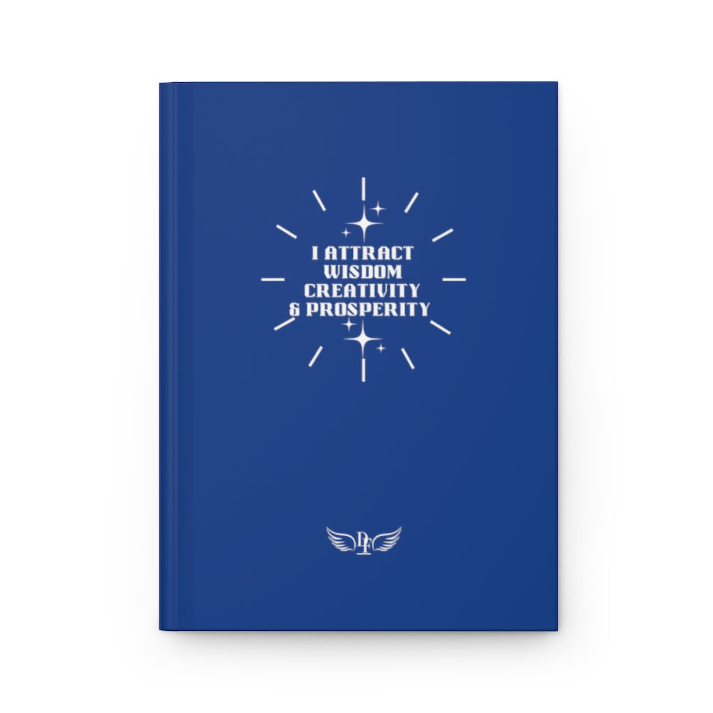 “I Attract” Hardcover Journal Matte - Blue