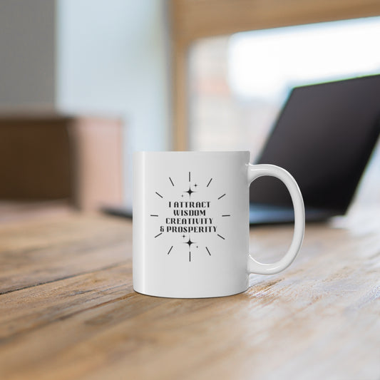 “I Attract" Mug 11oz - White my