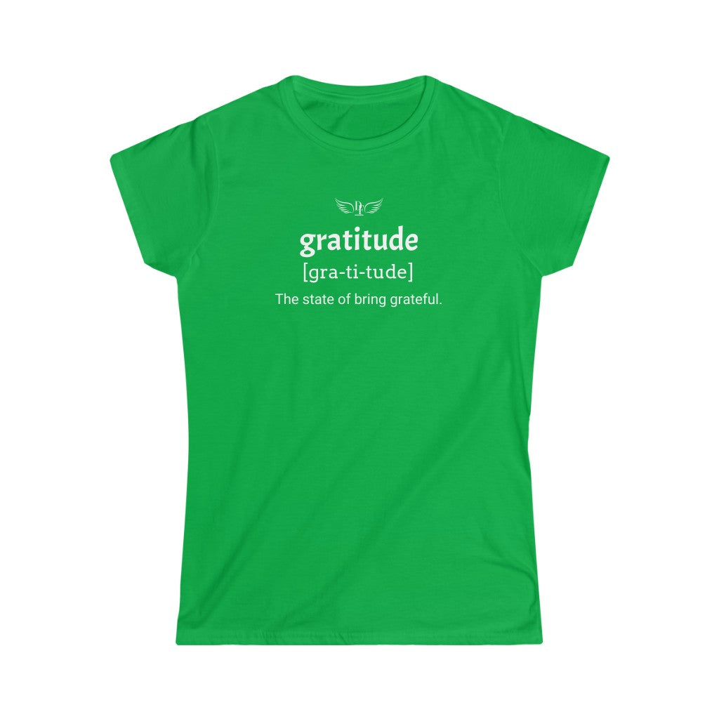 Women’s “Gratitude” Short Sleeve Tee - “Green”