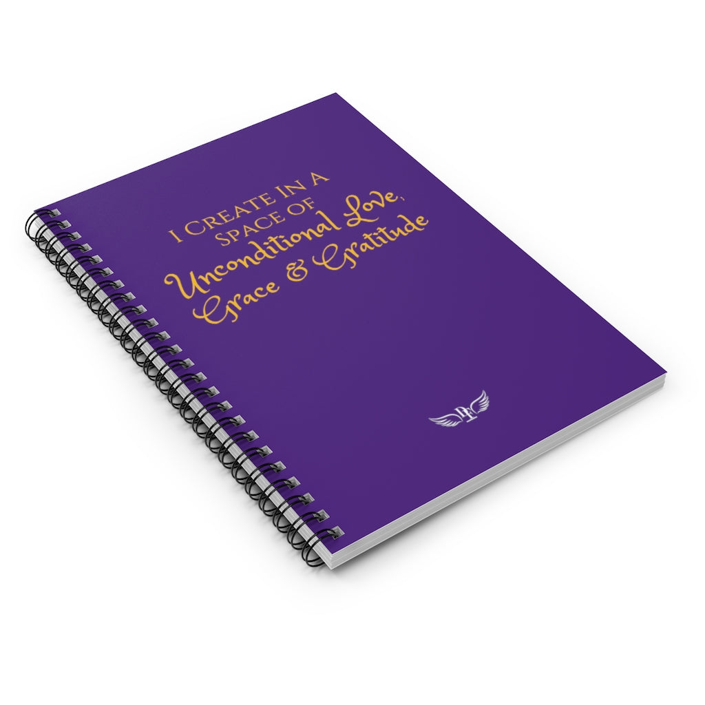 "Create Love" Notebook - Purple