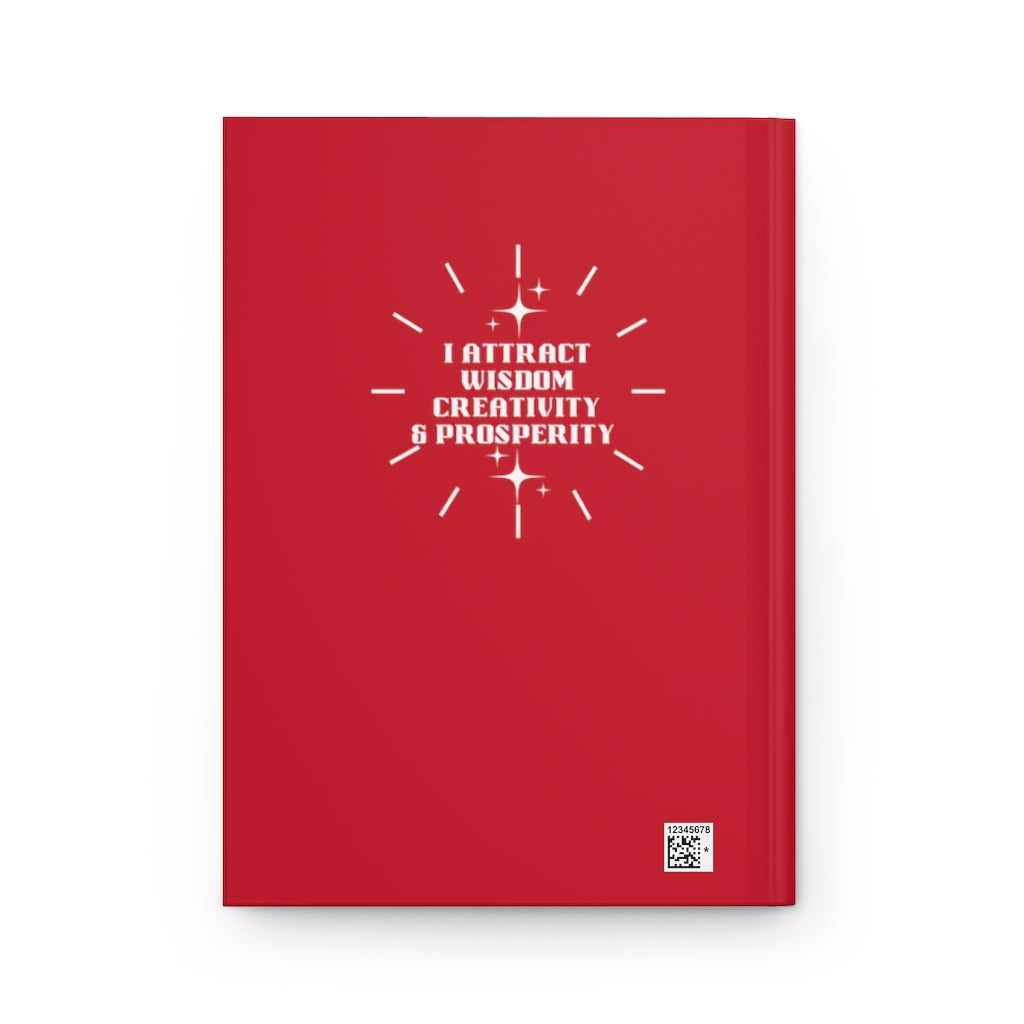 “I Attract” Hardcover Journal Matte - Red