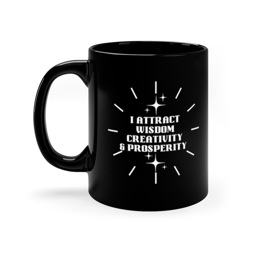 “I Attract” 11oz Black Mug