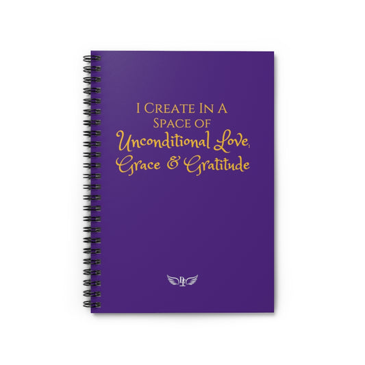 "Create Love" Notebook - Purple