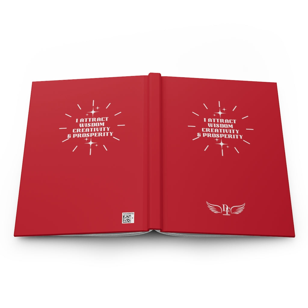 “I Attract” Hardcover Journal Matte - Red