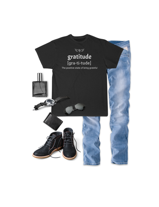 Men's “Gratitude” Short Sleeve Tee - “Black”